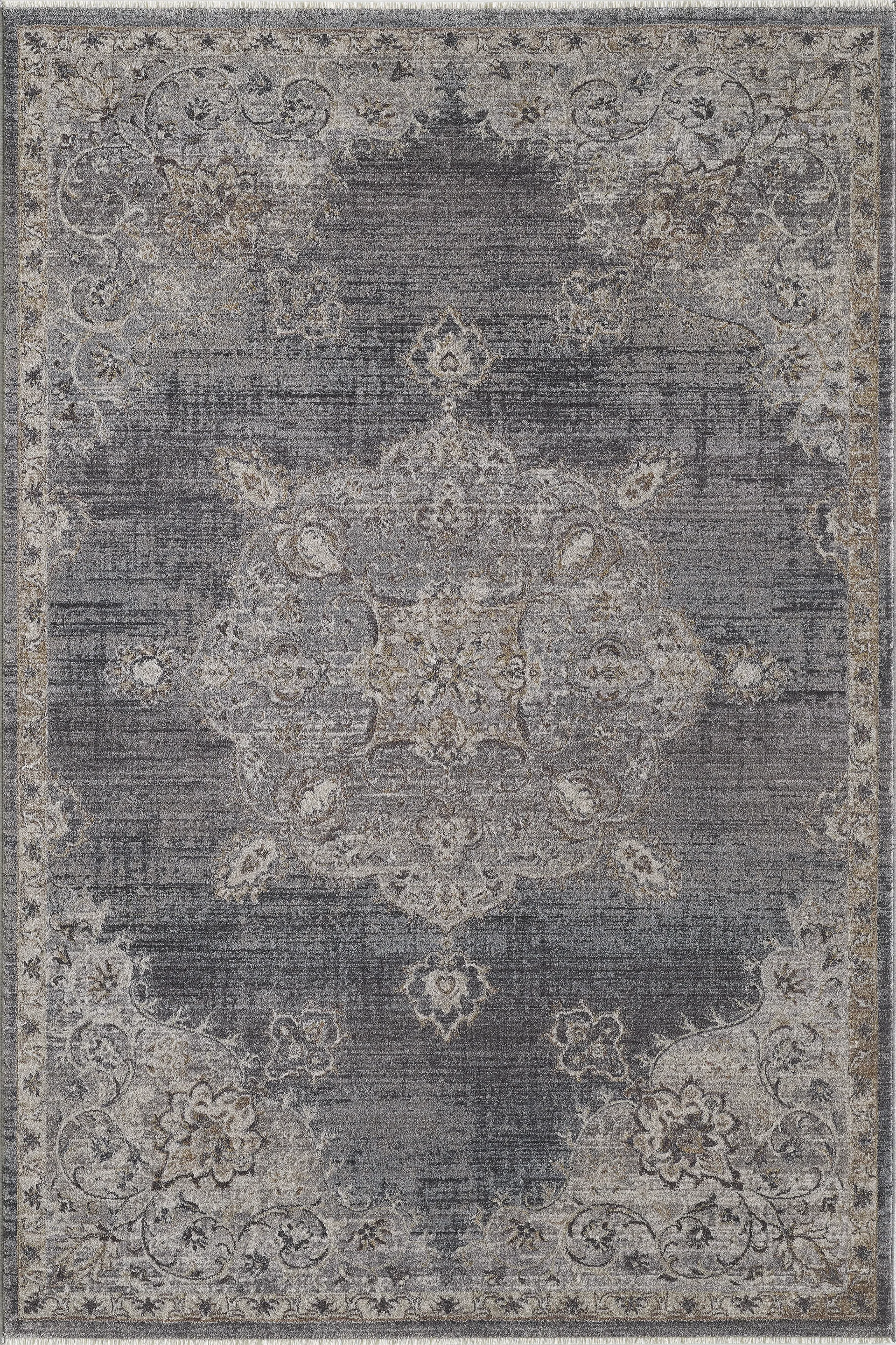 Lanison Gray 7'10 x 9'10 Rug - Image 1
