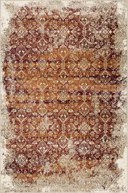 Dunnora Ivory/Rust 7'7 x 10'10 Rug