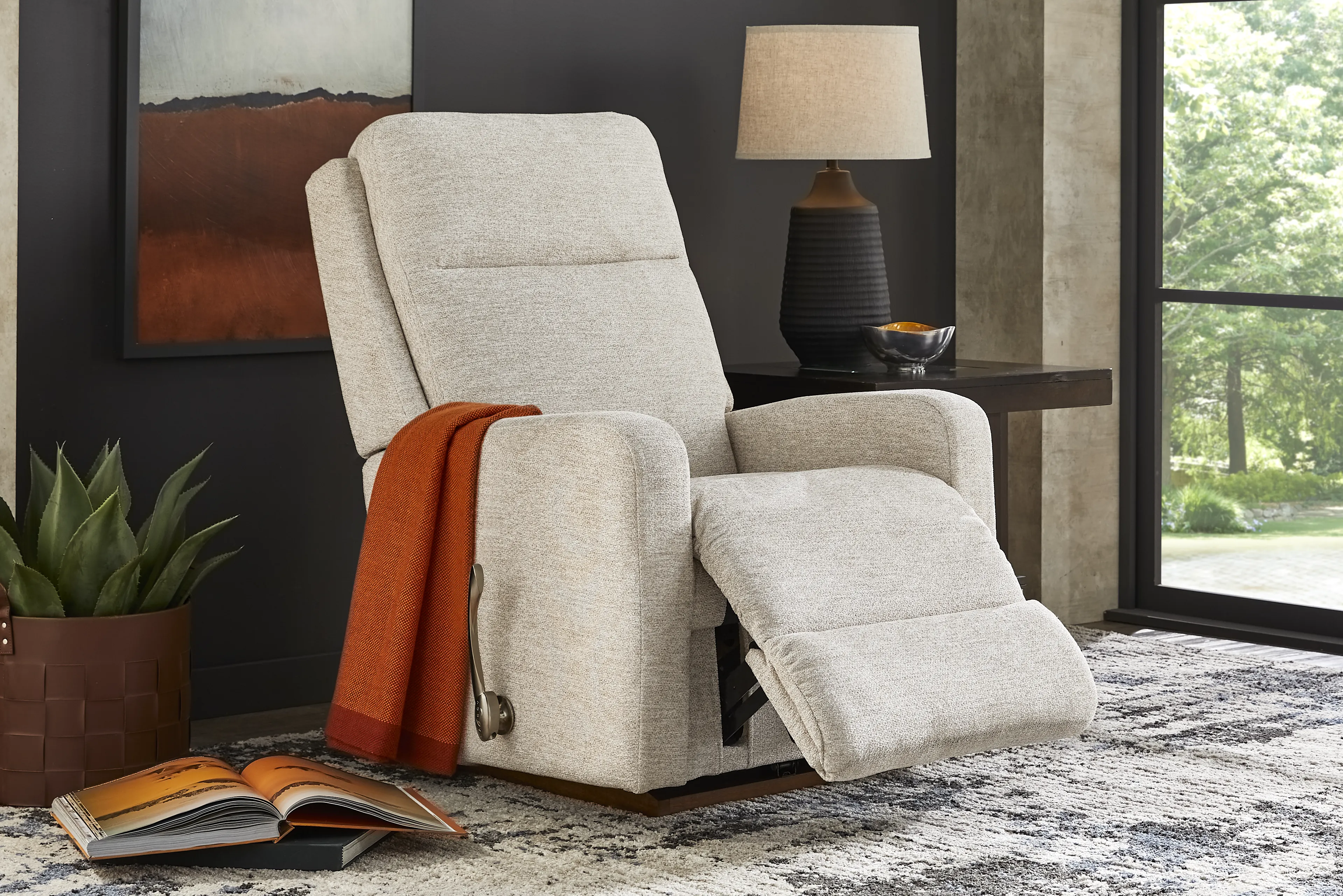 La-Z-Boy Finley I Oyster Rocker Recliner - Image 9
