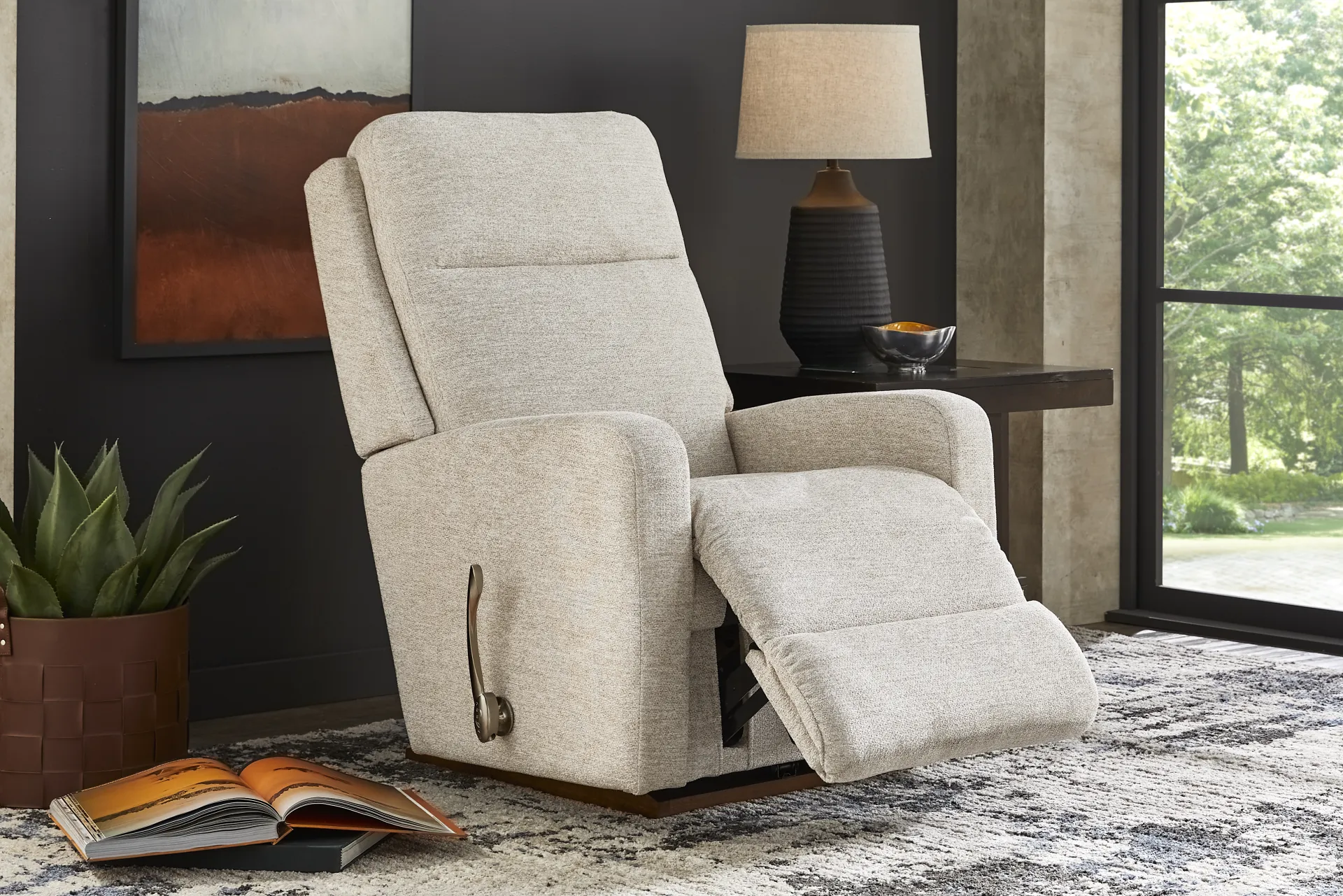La-Z-Boy Finley I Oyster Rocker Recliner - Image 8
