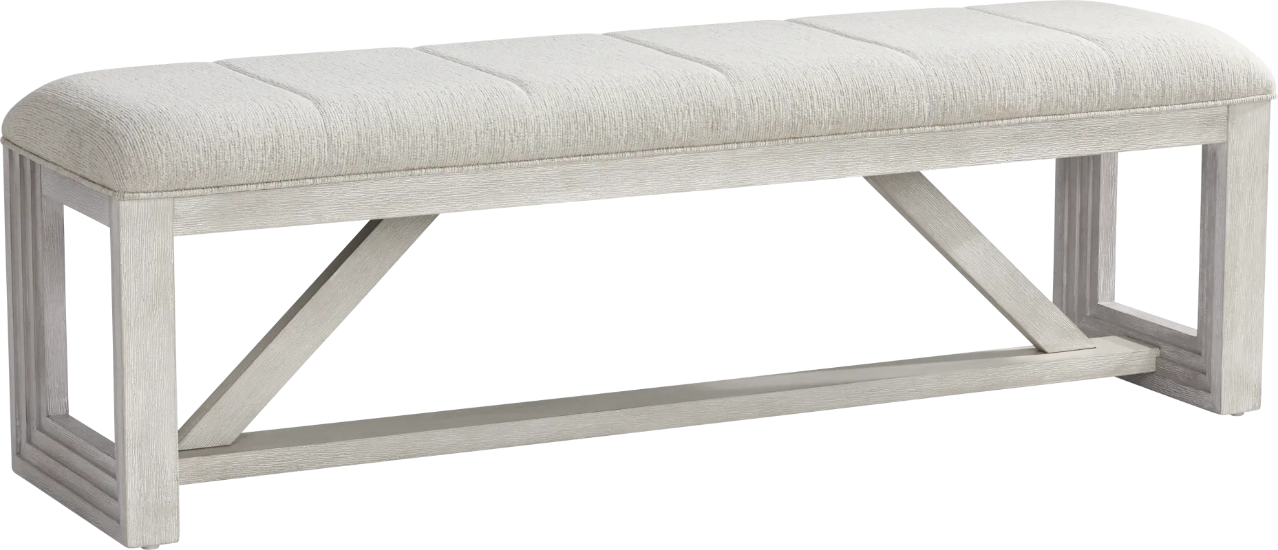 Royal Park Ivory Upholstered Bench