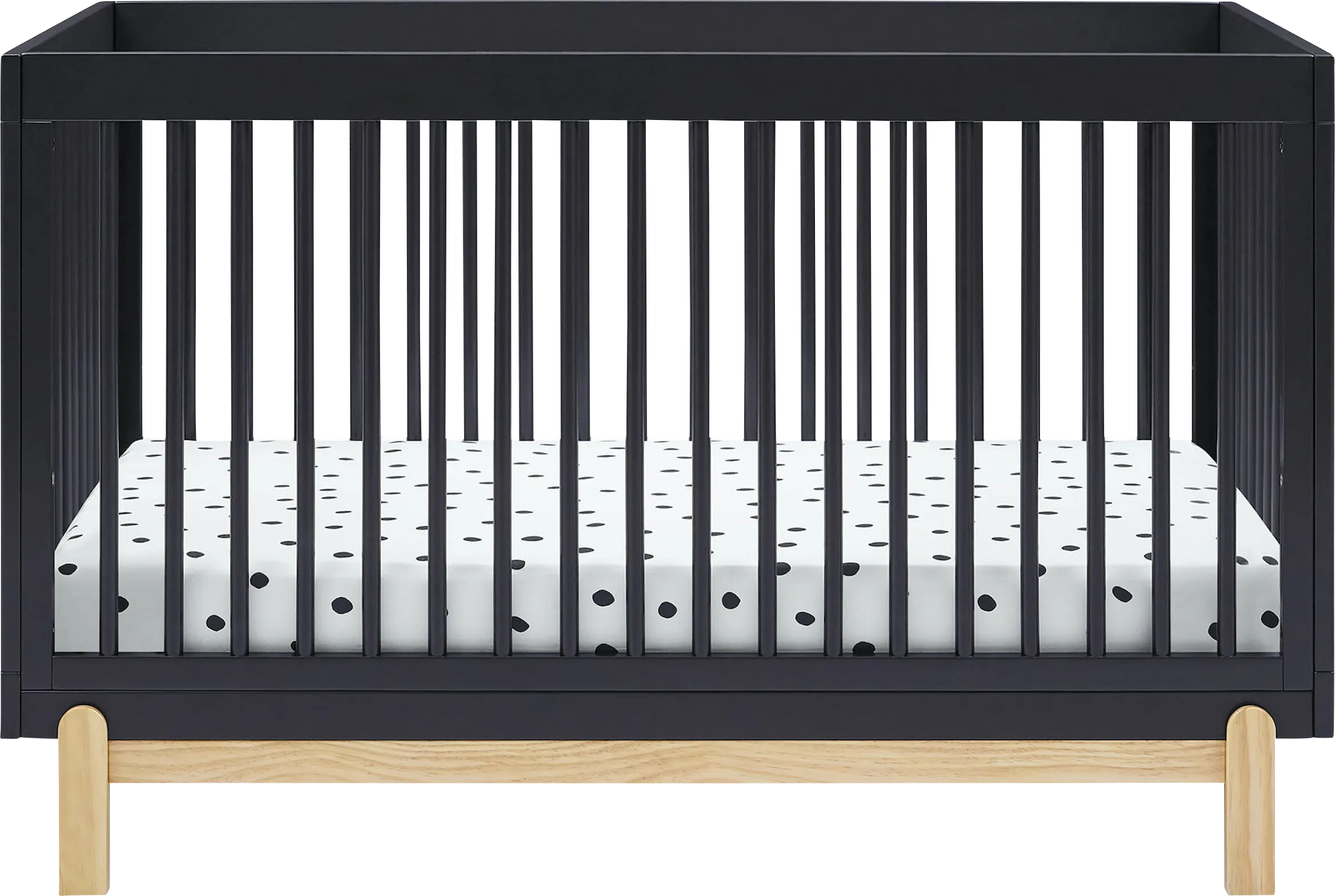 Kids Aadi Charcoal Convertible Crib - Thumbnail - Image 1