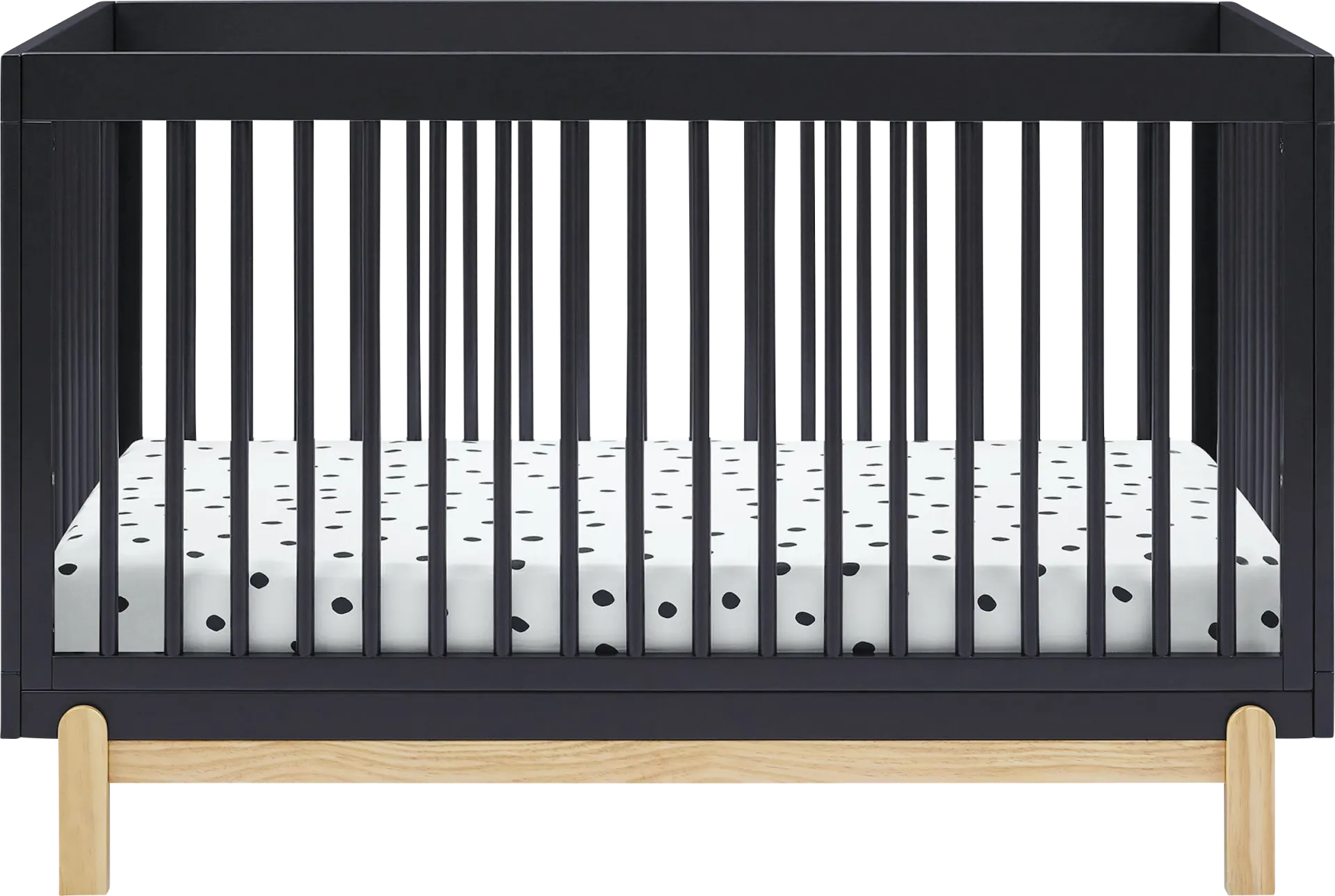 Kids Aadi Charcoal Convertible Crib - Image 1