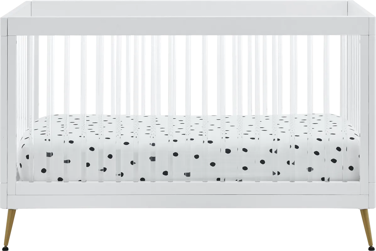 Kids Amarine White Convertible Crib