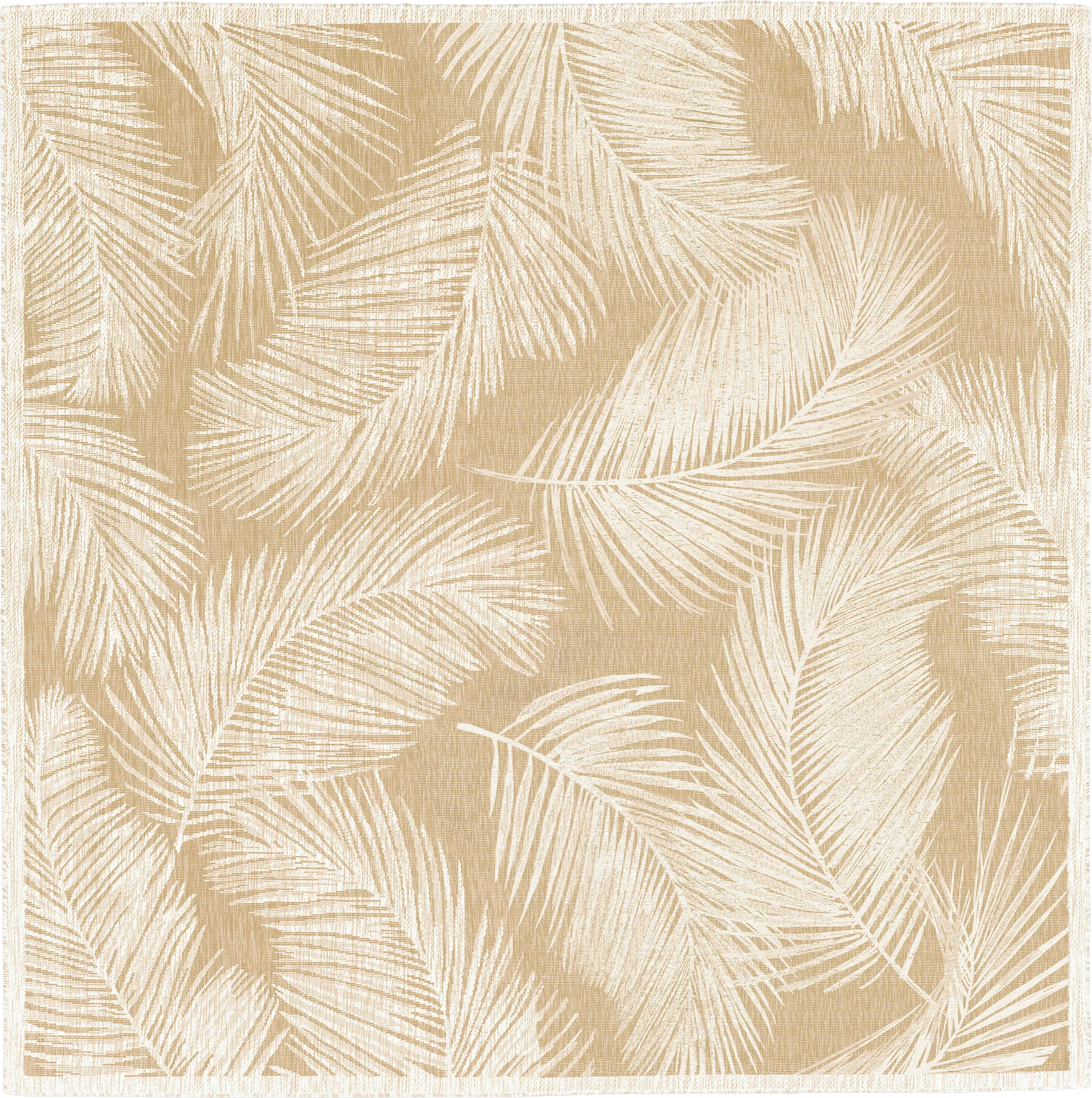 Seaside Winds Sand 7'10 Square Indoor/Outdoor Rug - Thumbnail - Image 1