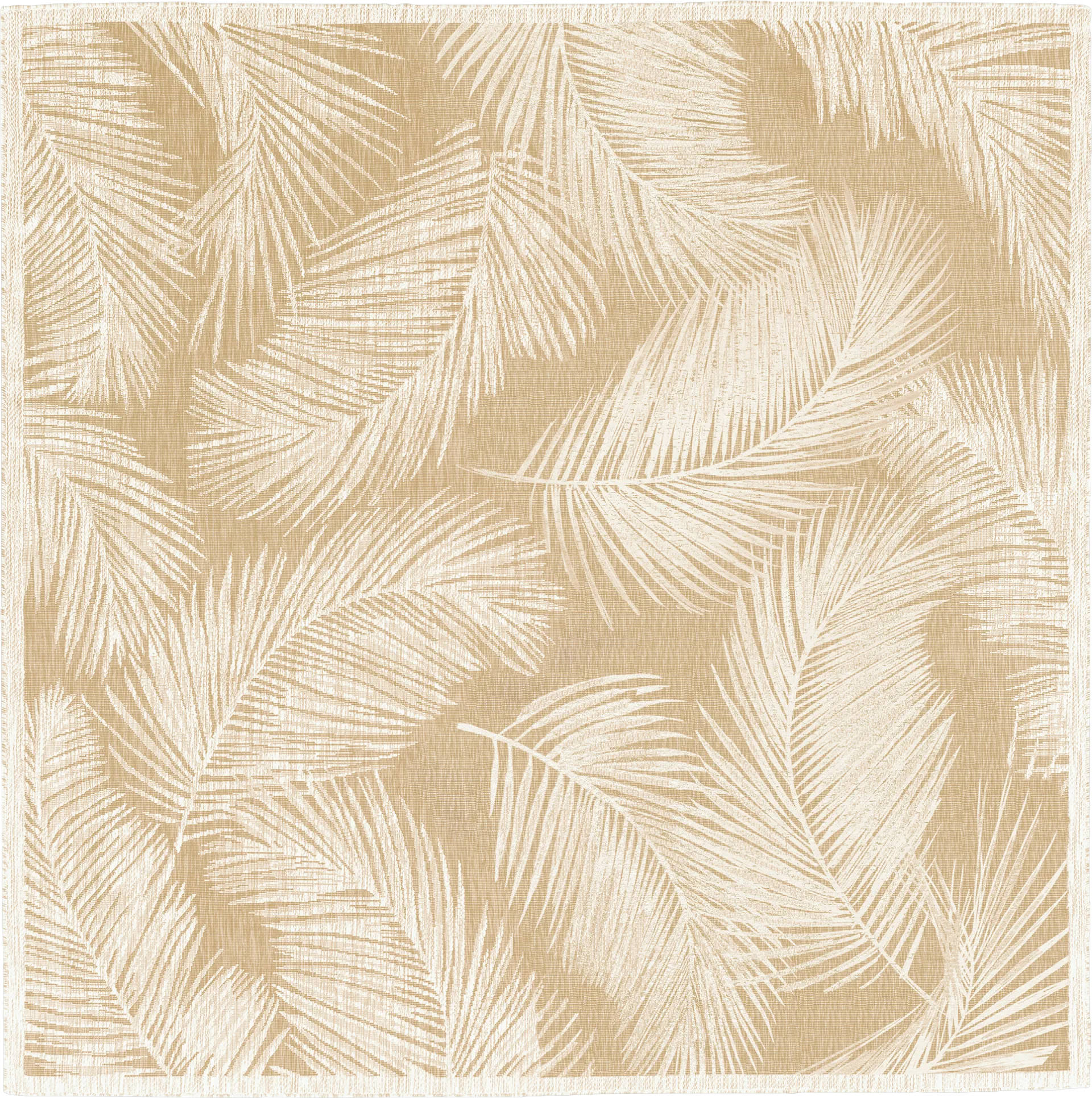 Seaside Winds Sand 7'10 Square Indoor/Outdoor Rug - Image 1