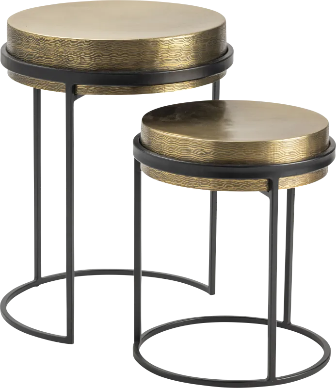 Avaview Gold Nesting Table, Set of 2