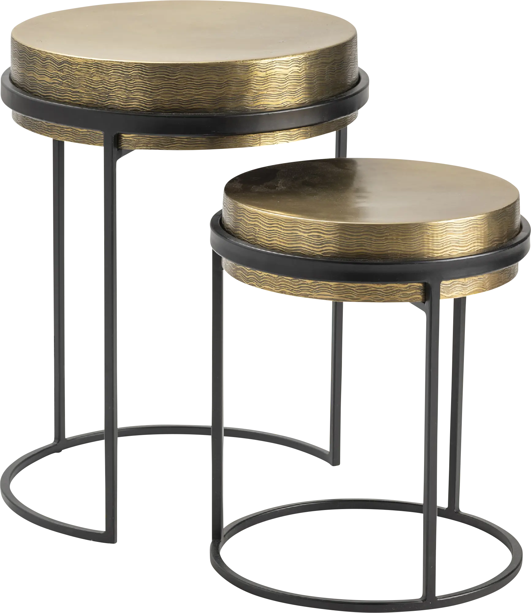 Avaview Gold Nesting Table, Set of 2
