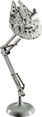 Star Wars Decor Gray Millennium Falcon Posable Desk Lamp