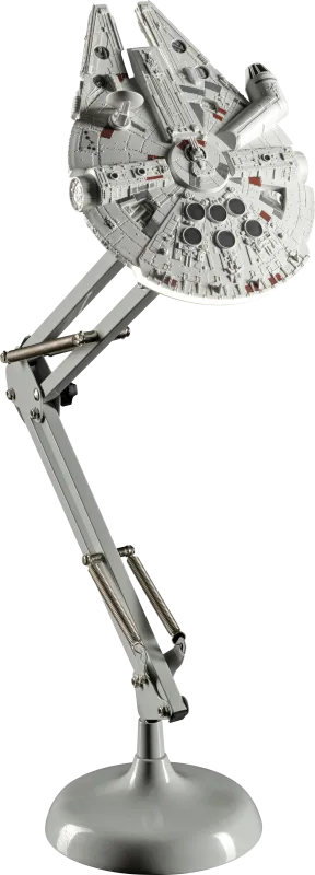 Star Wars Decor Gray Millennium Falcon Posable Desk Lamp