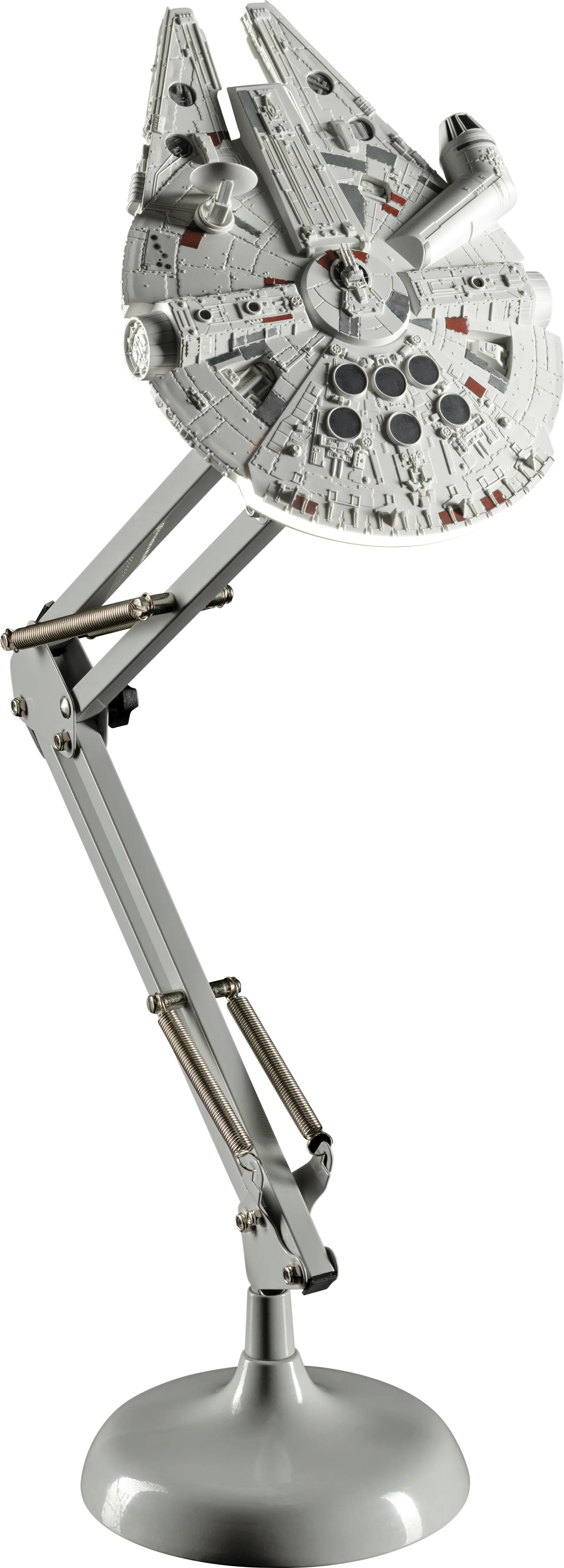 Star Wars Decor Gray Millennium Falcon Posable Desk Lamp