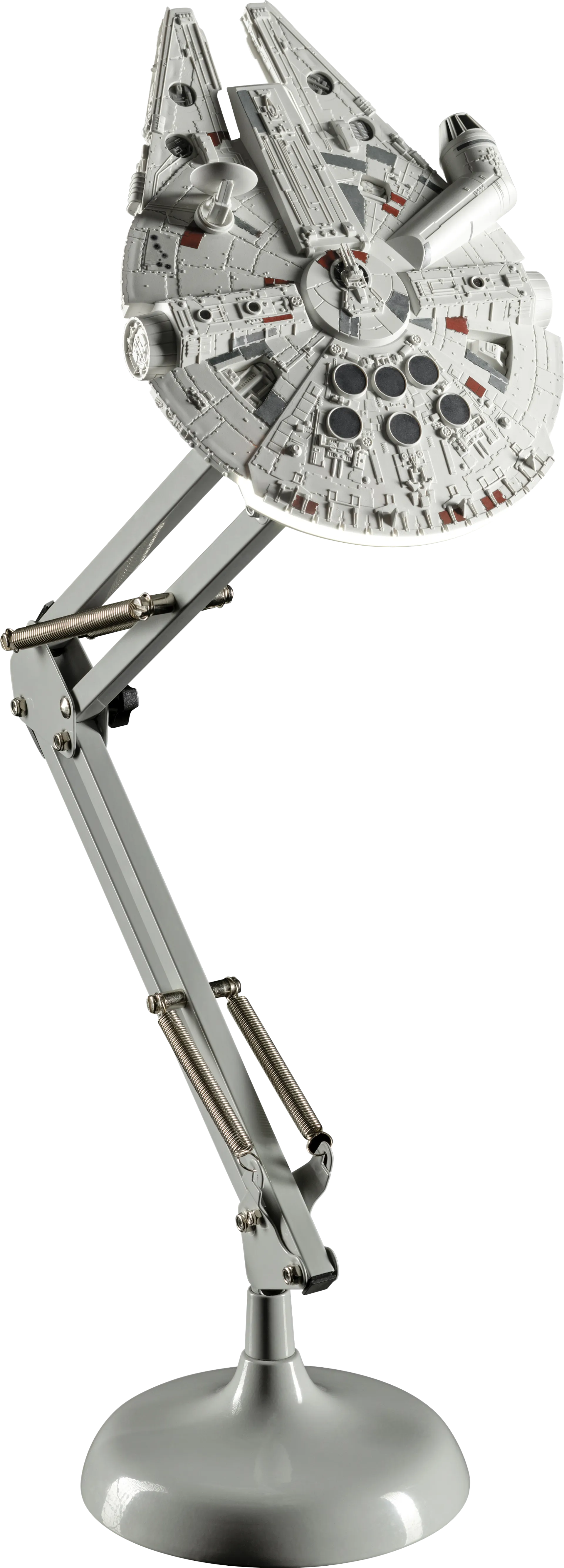 Star Wars Decor Gray Millennium Falcon Posable Desk Lamp - Image 1
