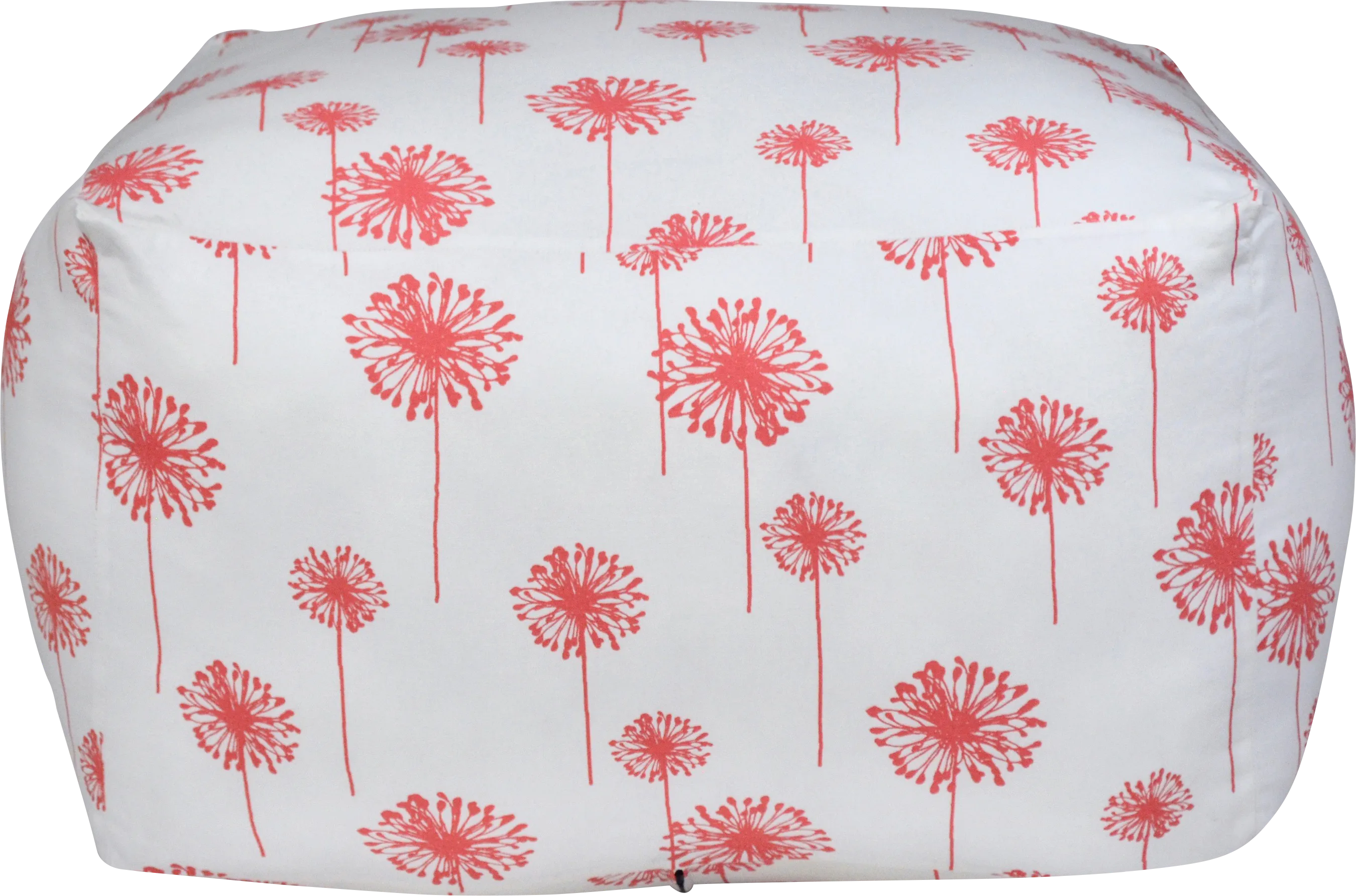 Kids Dellwater White Square Poufette - Thumbnail - Image 1