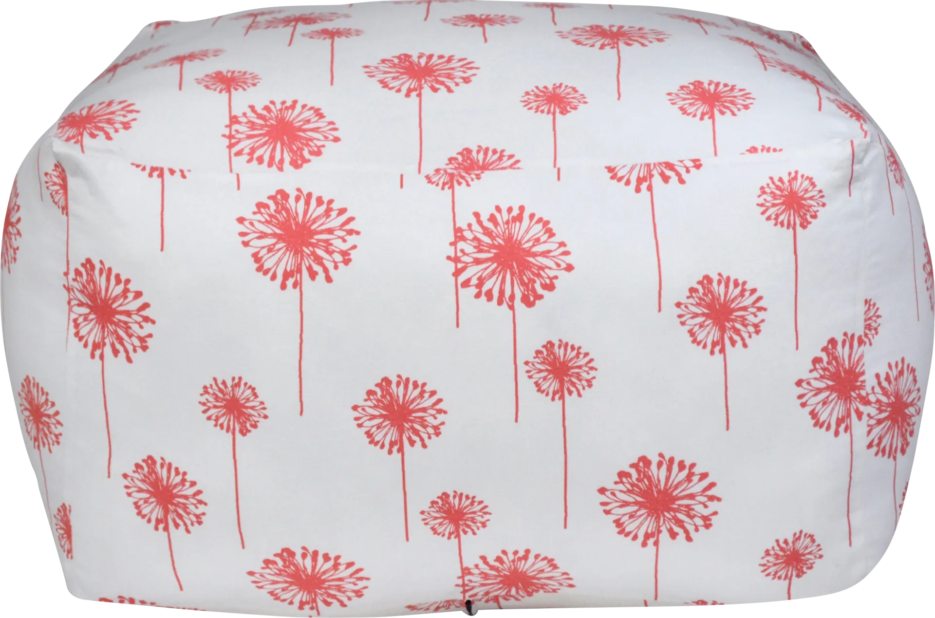 Kids Dellwater White Square Poufette - Image 1