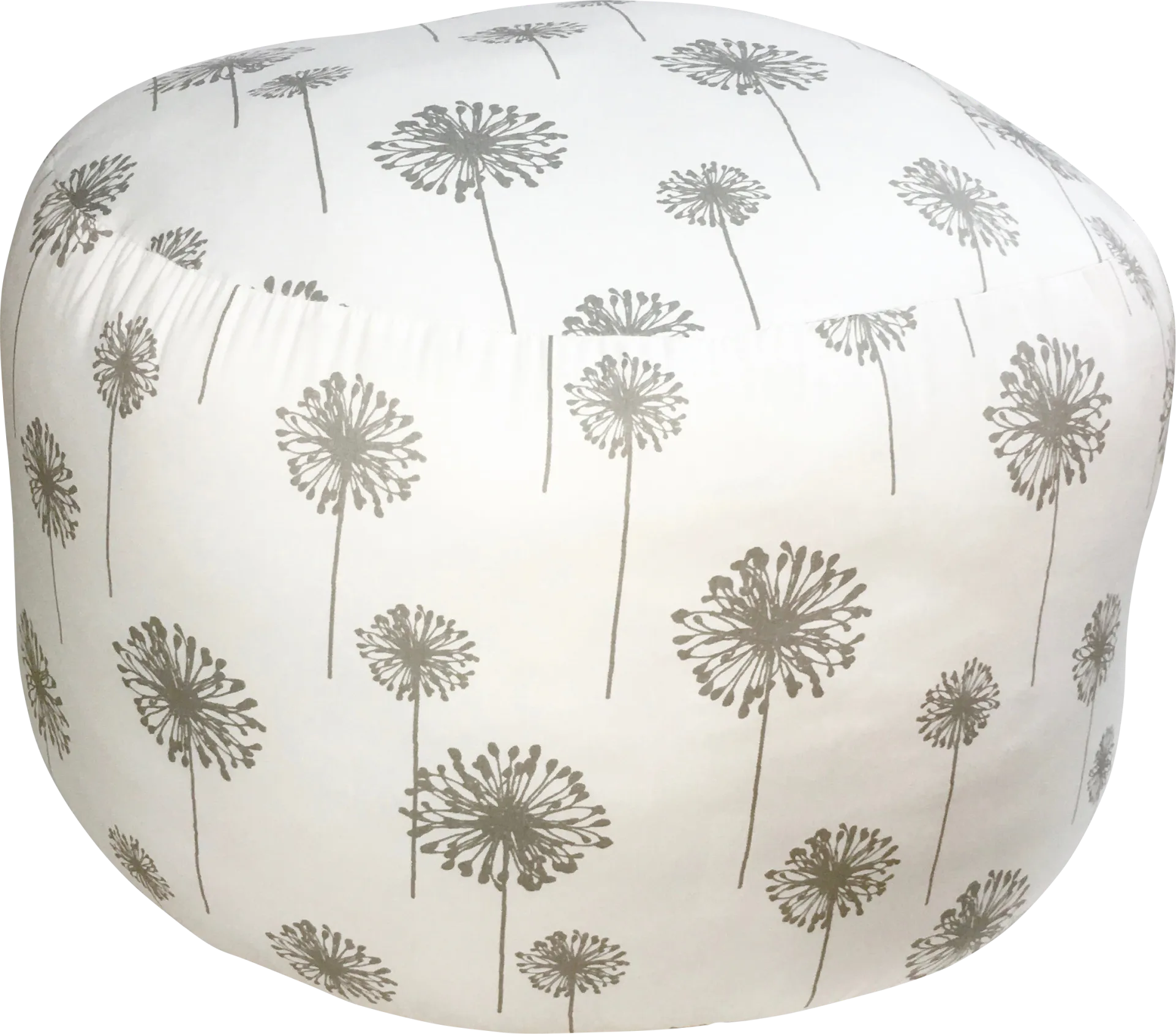 Kids Dellwater White Gray Poufette - Image 1