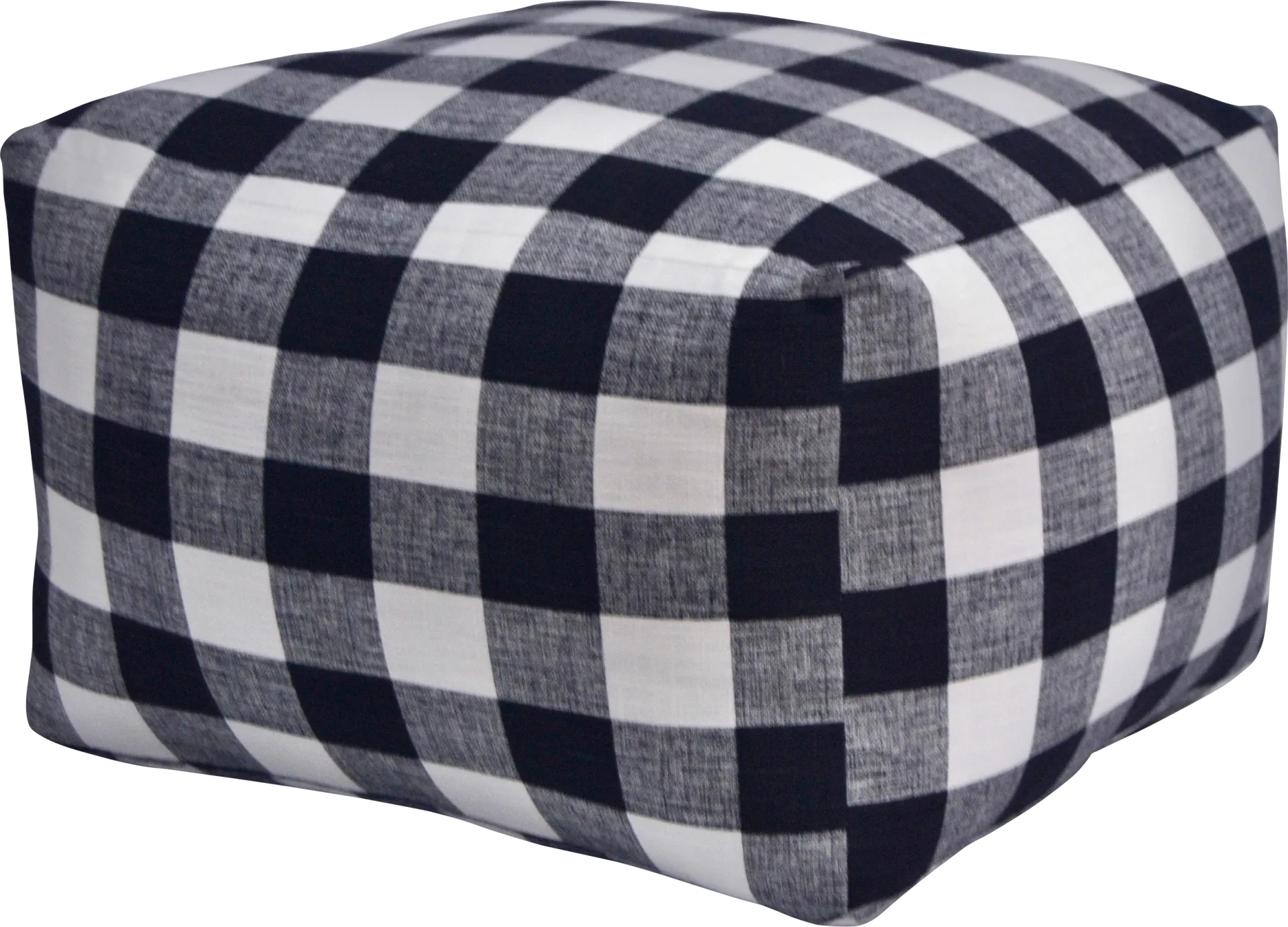Kids Isolde Black White Square Poufette - Image 1
