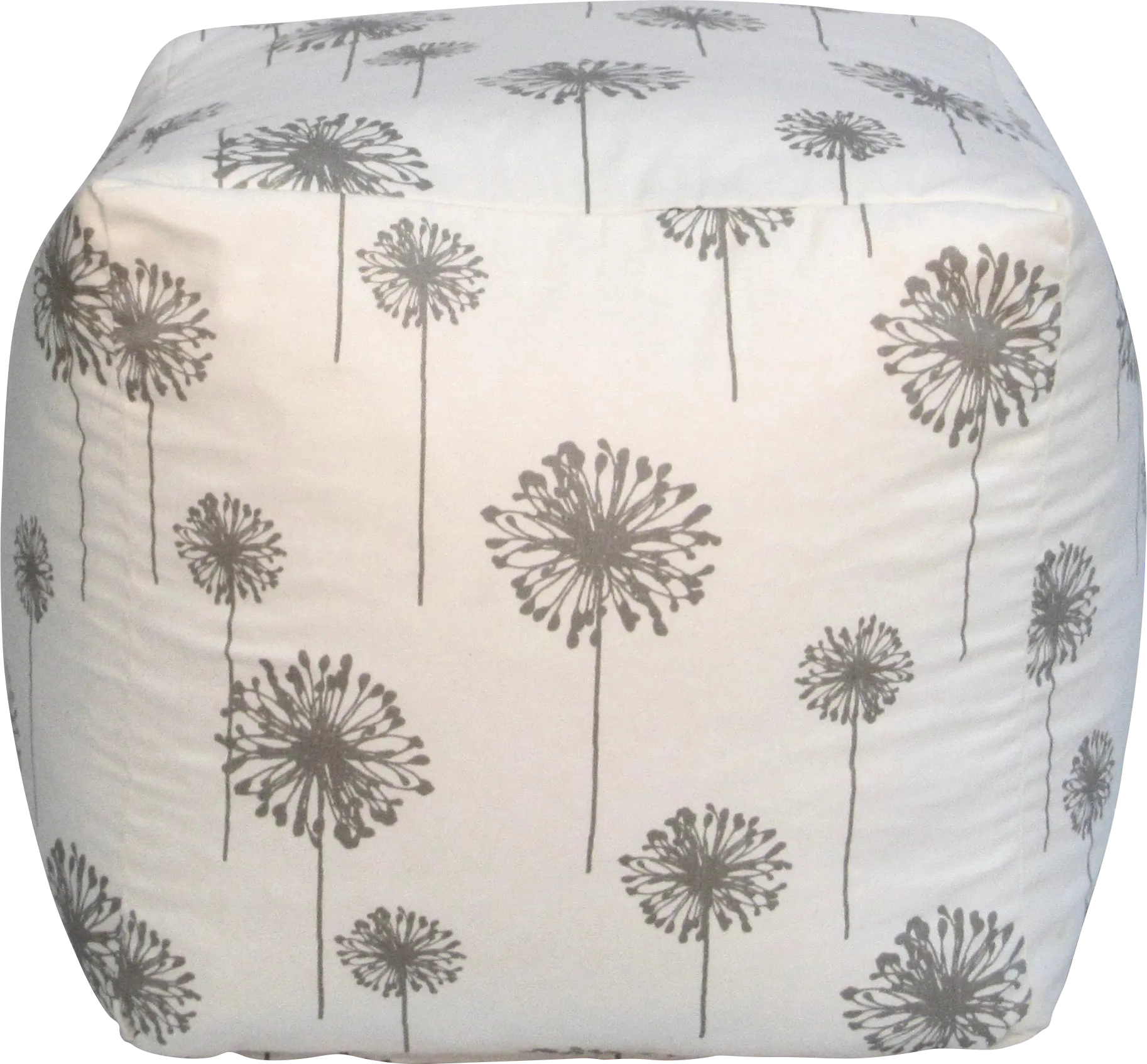 Kids Dellwater White Gray Small Poufette - Thumbnail - Image 1