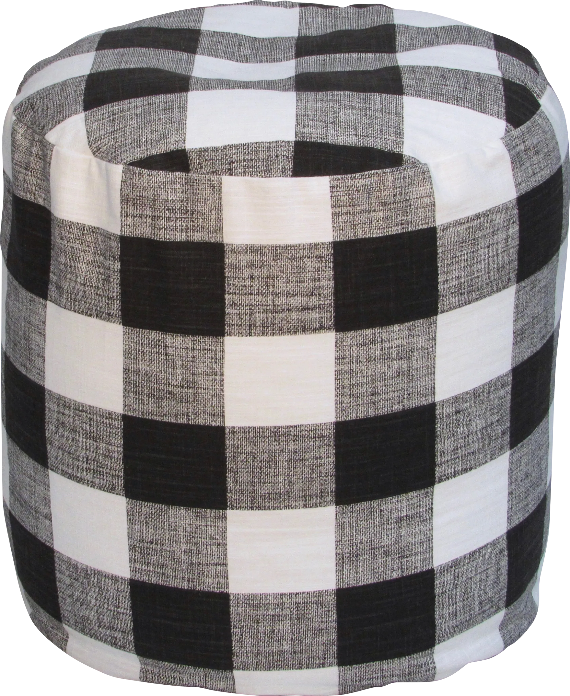 Kids Isolde Black White Small Poufette - Image 1