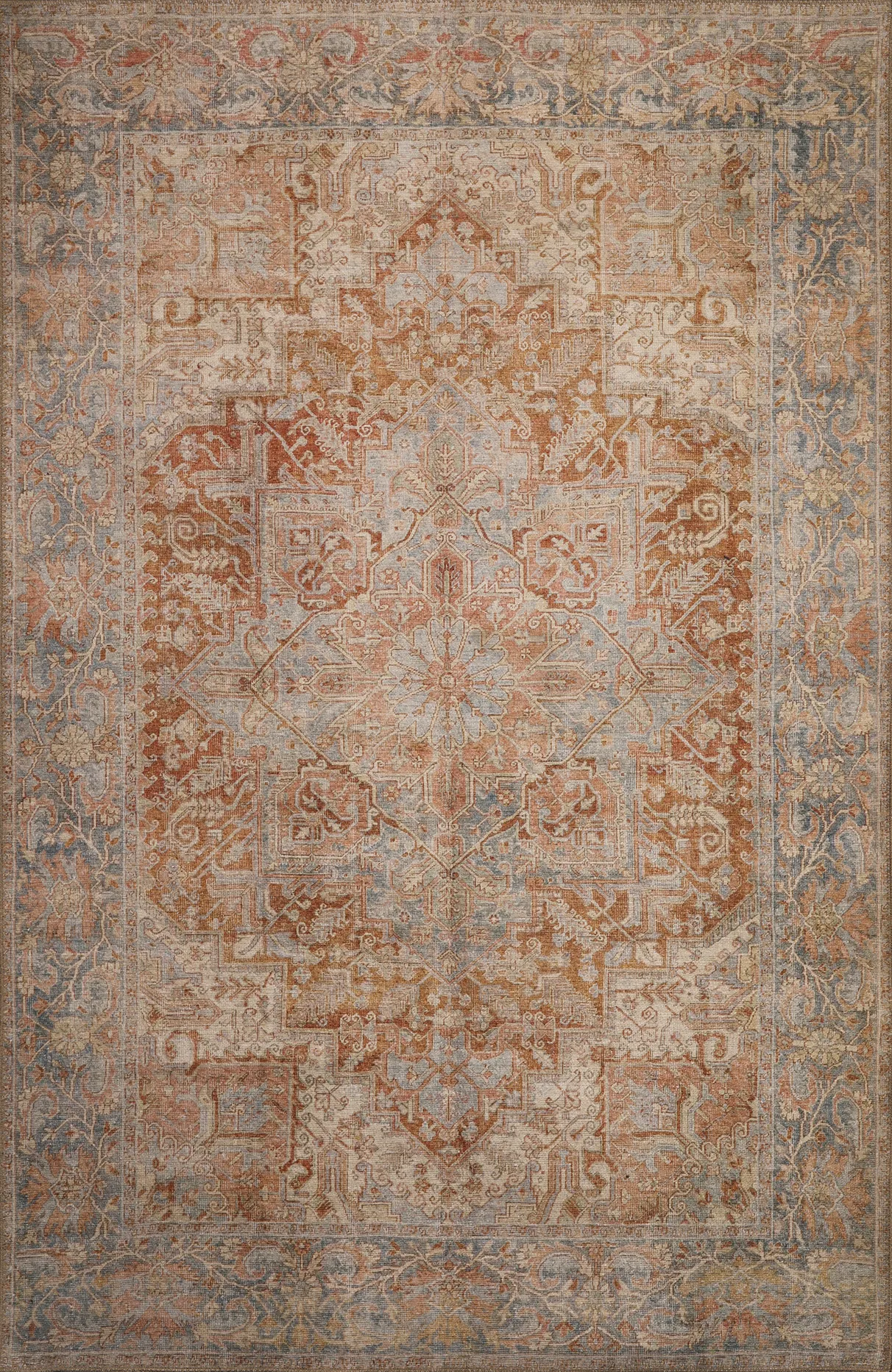Lourcola Rust 8'4 x 11'6 Rug - Image 1