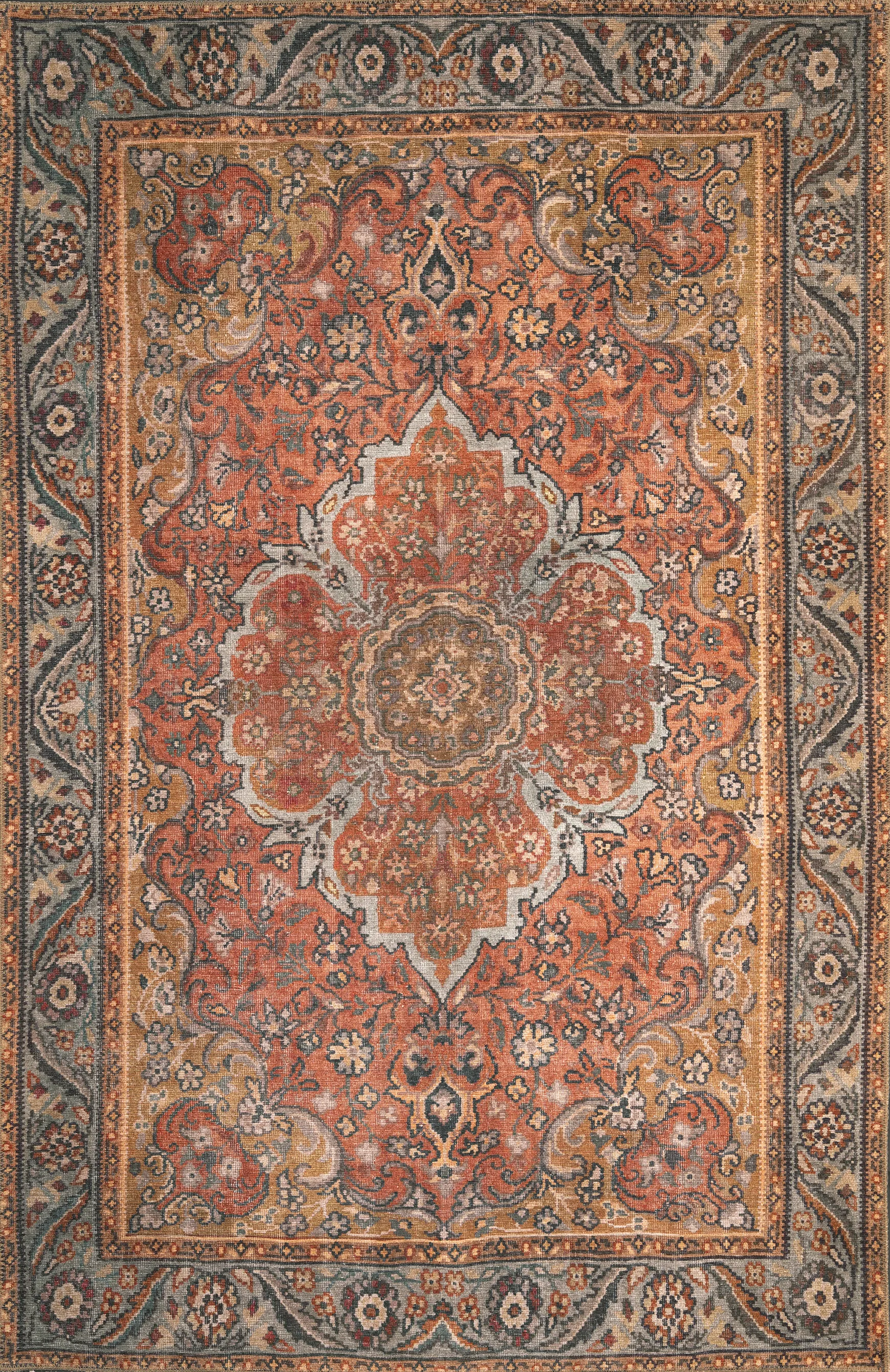 Pongan Rust 5' x 7'6 Rug - Thumbnail - Image 1