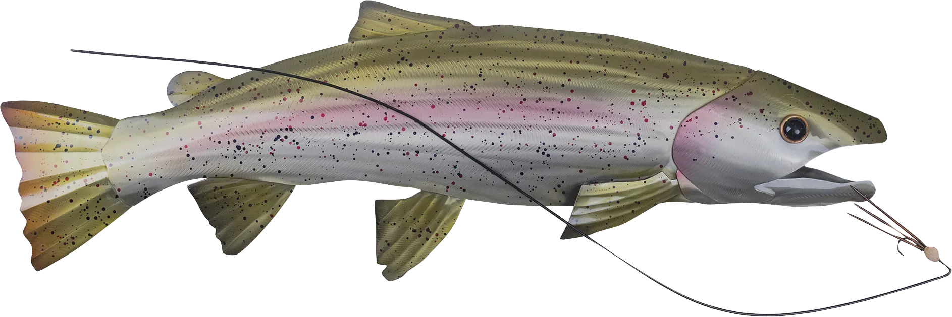 Fishing For Trout Green Wall Art - Image 1