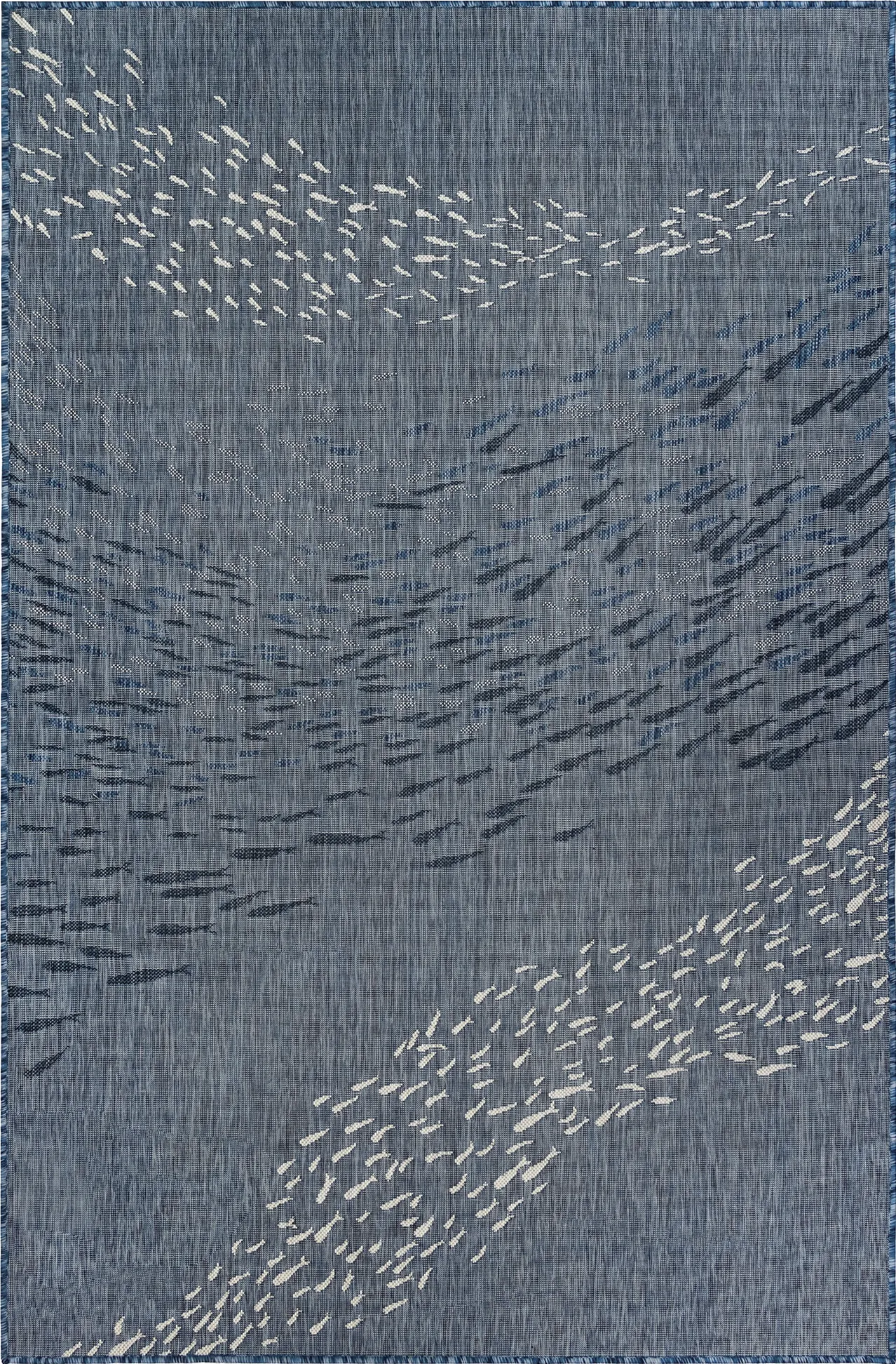 Tropical Adventures Navy 6'6 x 9'4 Indoor/Outdoor Rug - Image 1