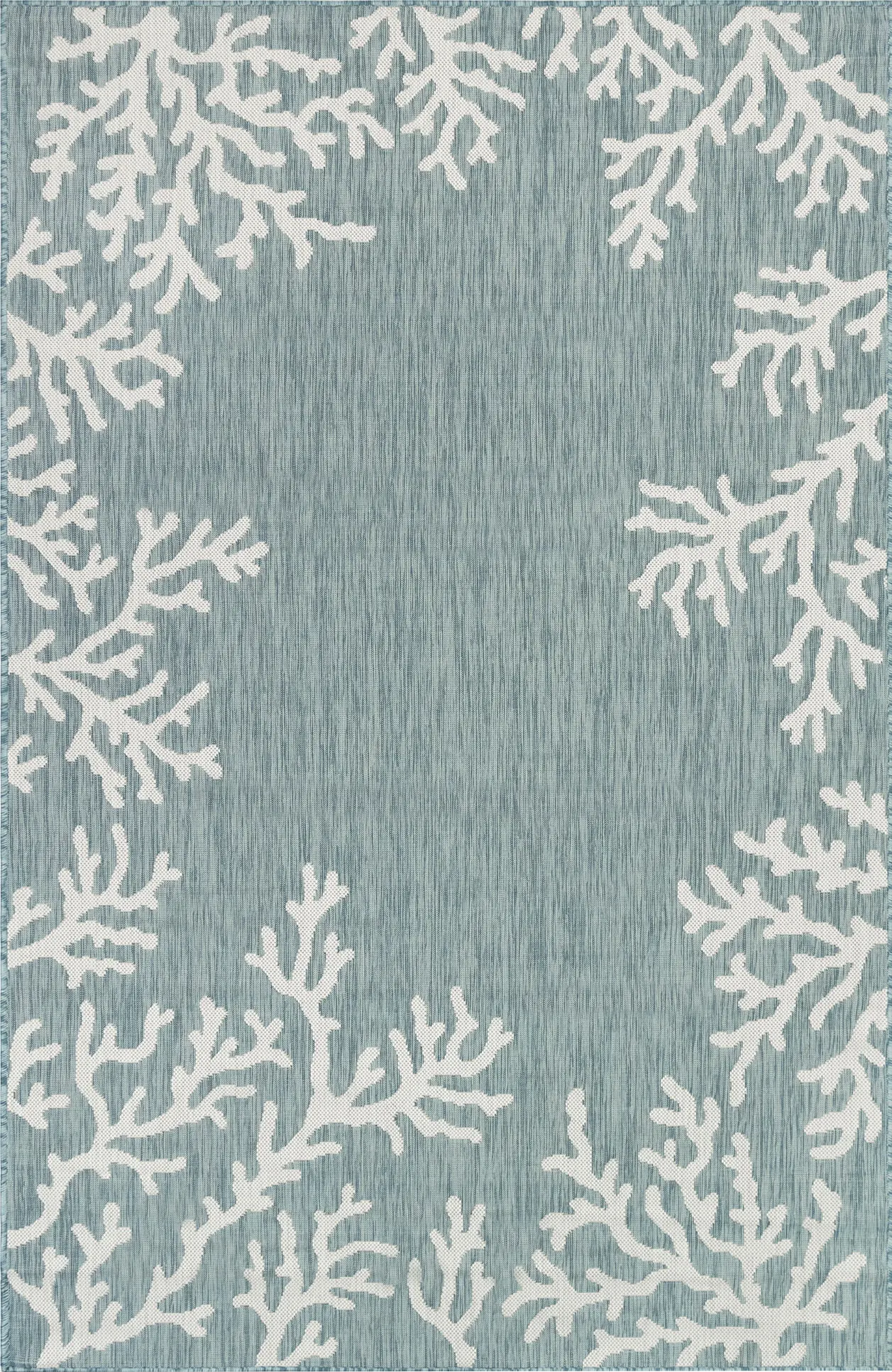 Placida Aqua 6'6 x 9'4 Indoor/Outdoor Rug