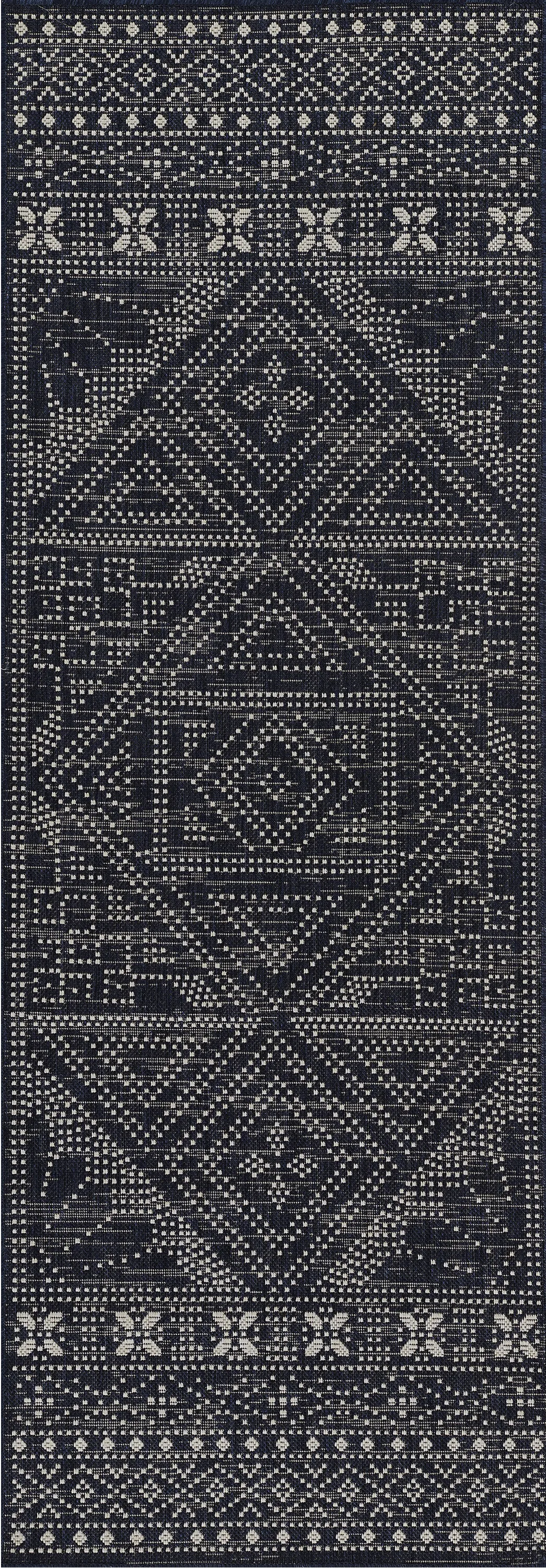 Saint Albany Navy 2'7 x 7'6 Indoor/Outdoor Rug - Image 1