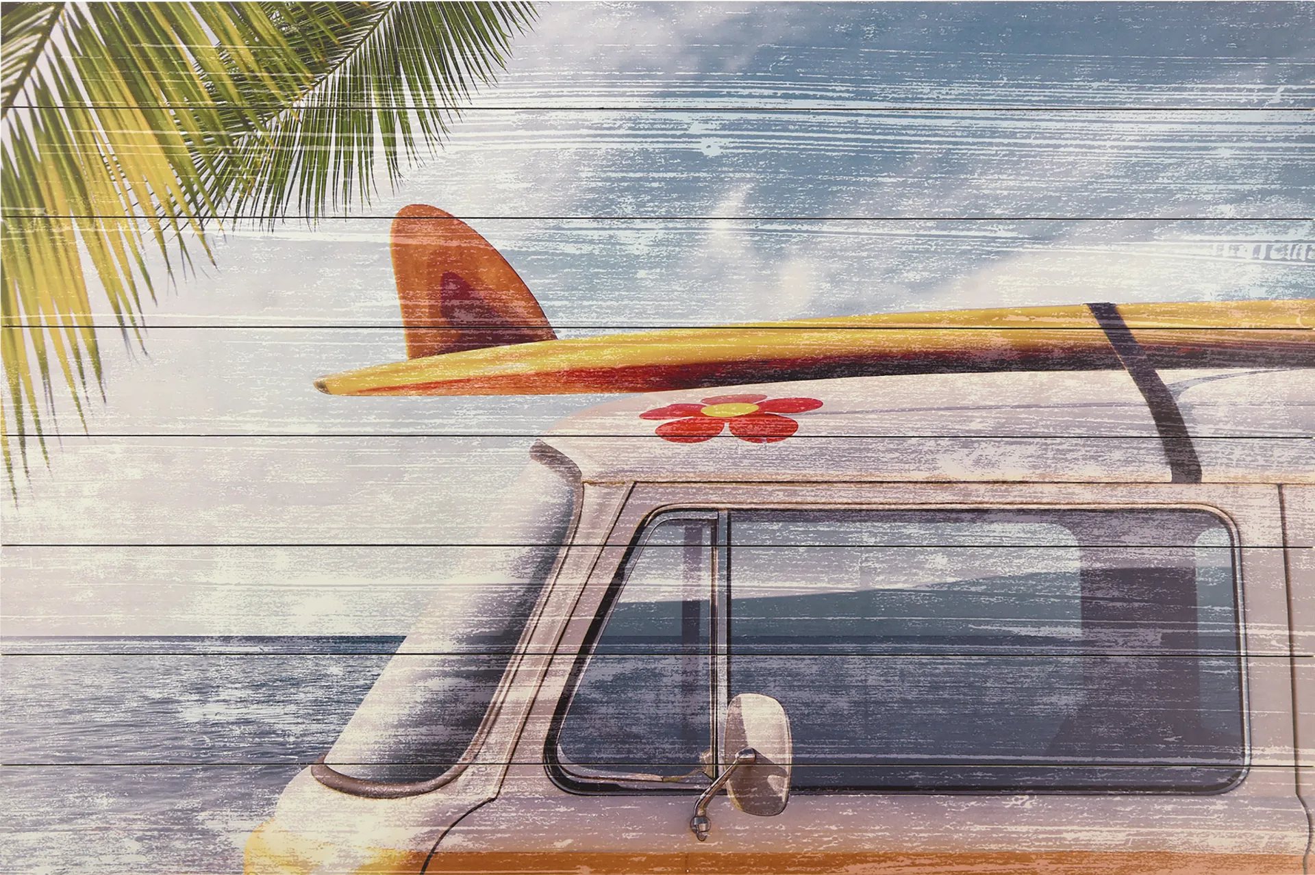 Kids Beach Getaway Blue Wall Art - Image 1