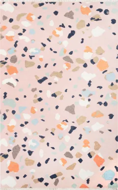 Kids Pebble Patch Pink 5' x 7'6 Rug