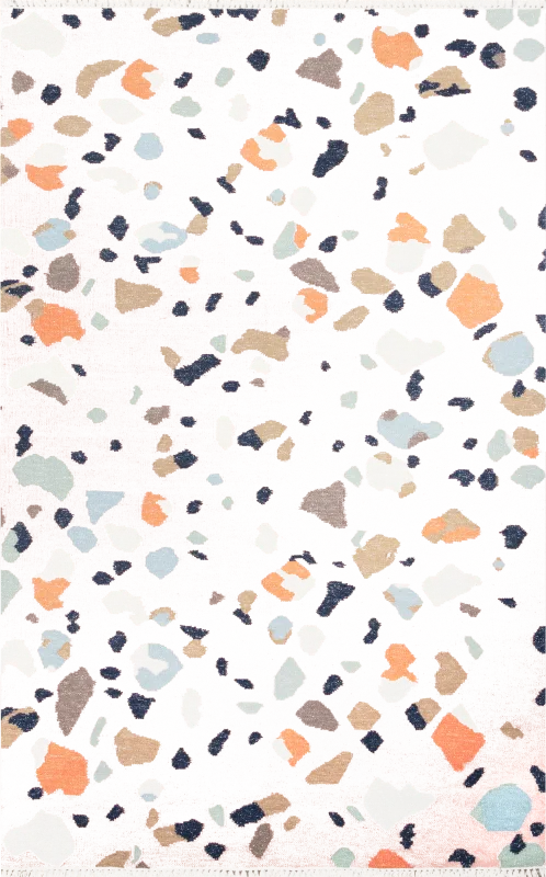 Kids Pebble Patch Pink 5' x 7'6 Rug