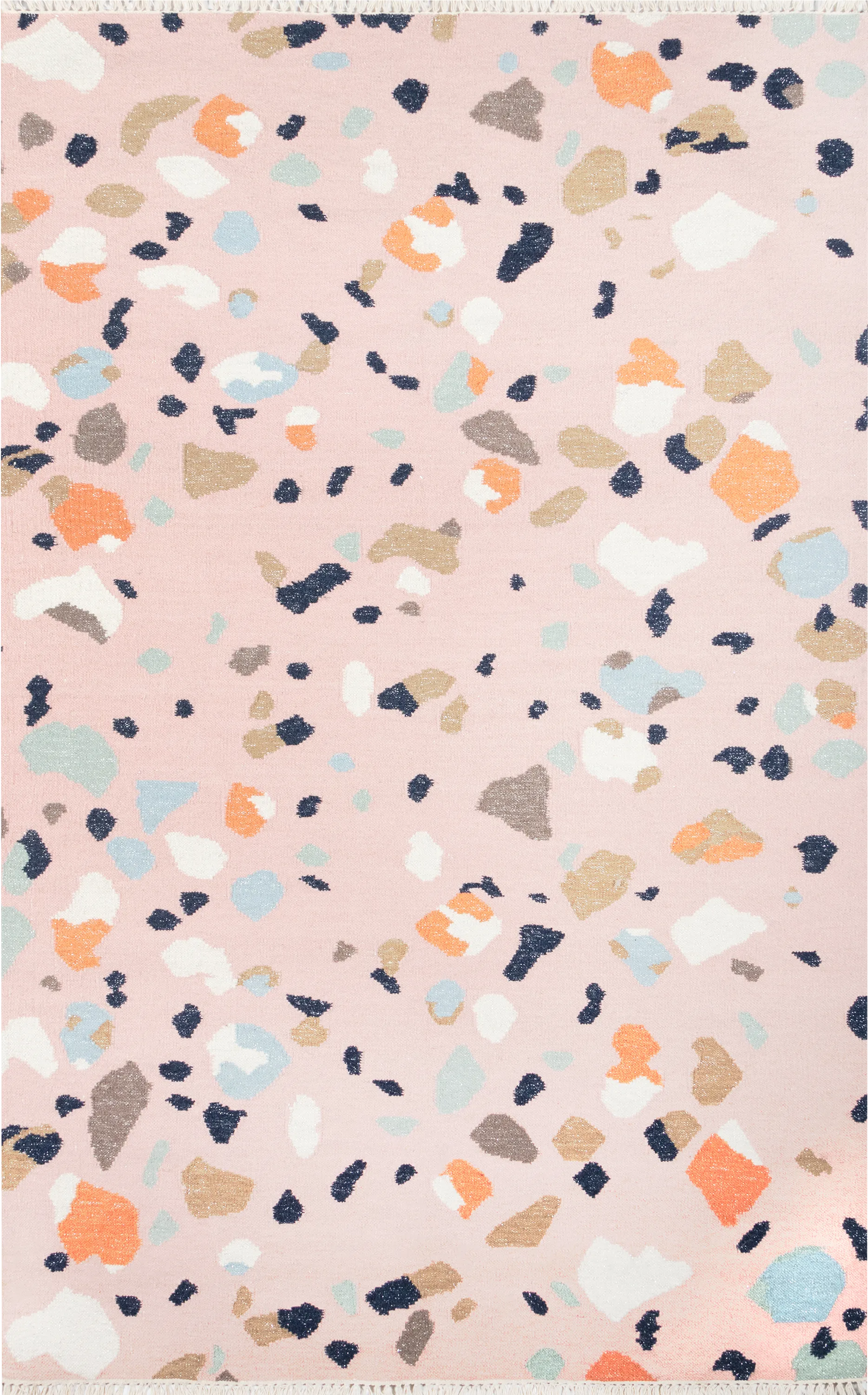 Kids Pebble Patch Pink 5' x 7'6 Rug - Image 1