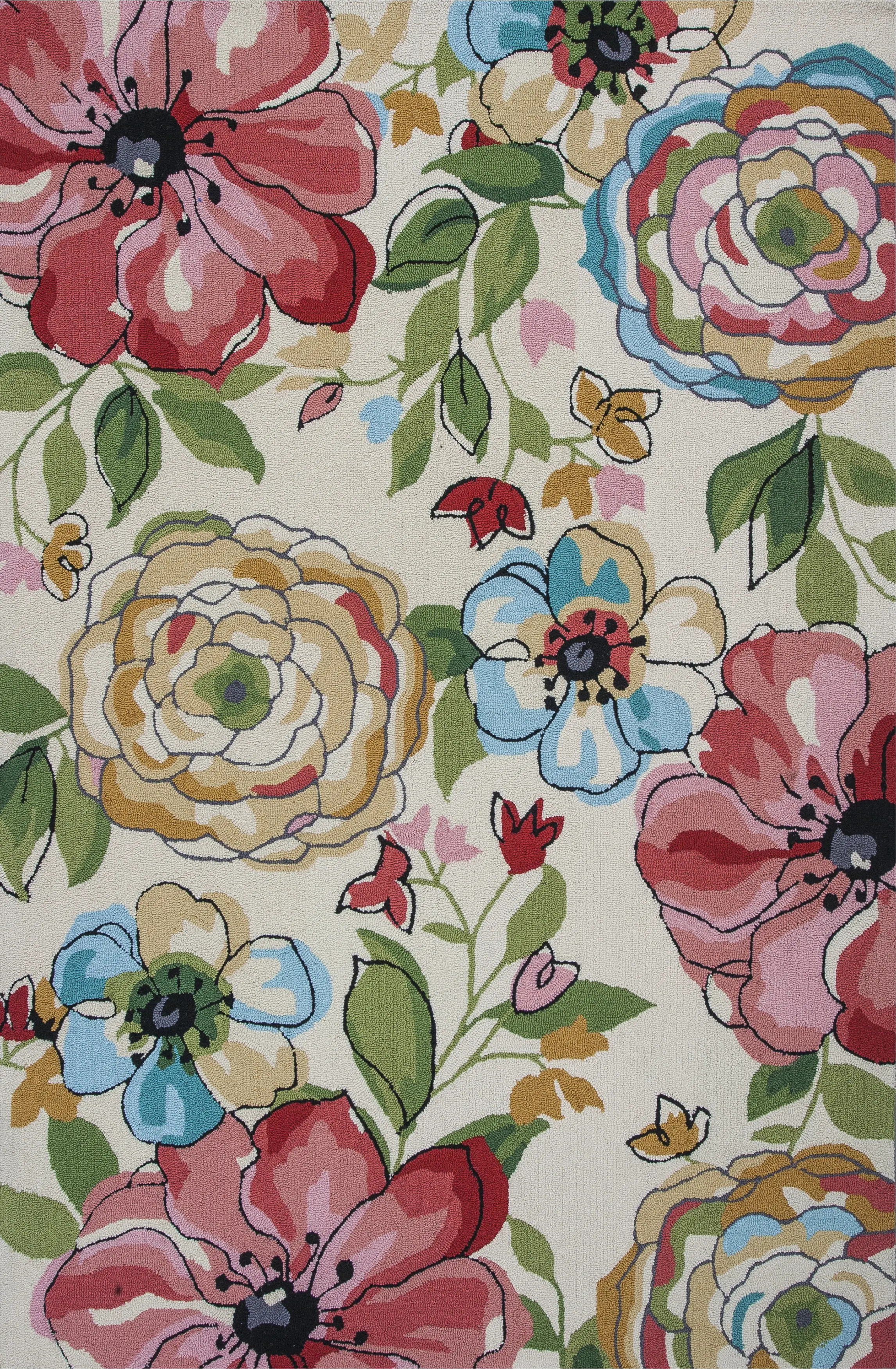 Kids Blooming Blast Multi 5' x 7'6 Rug - Thumbnail - Image 1