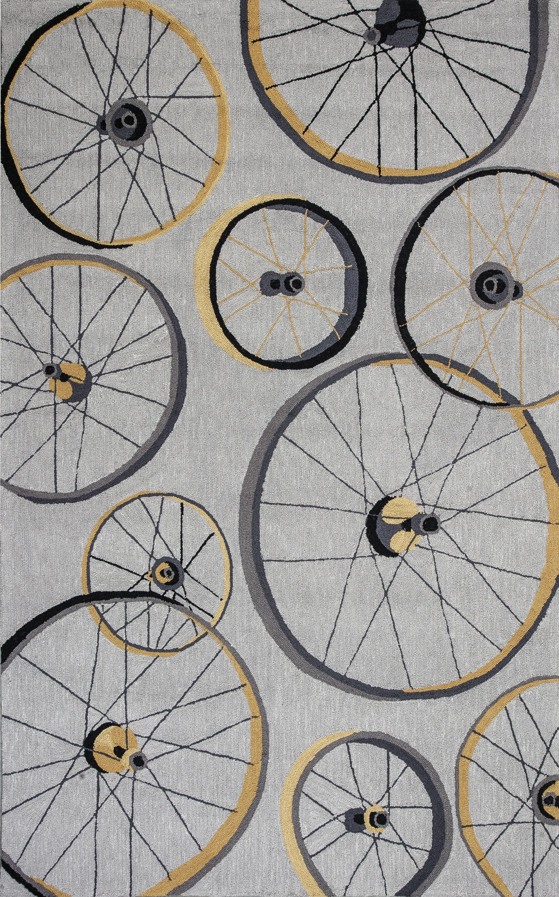 Kids Spoke City Gray 5' x 7'6 Rug - Image 1