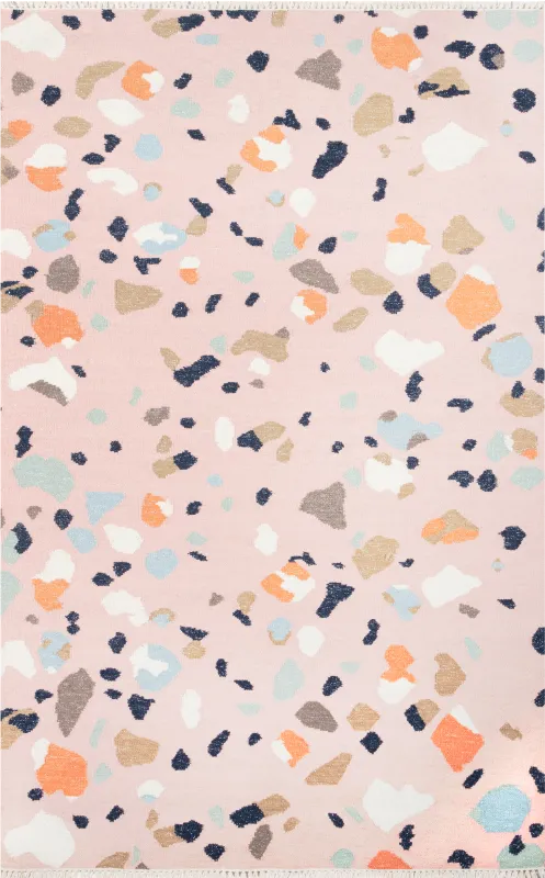 Kids Pebble Patch Pink 3'6 x 5'6 Rug