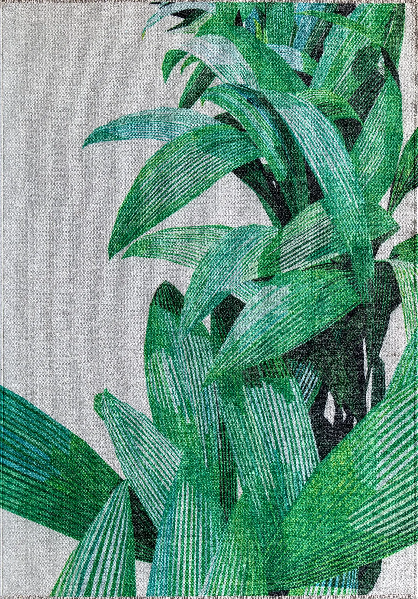Kulaca White 5'3 x 7' Rug - Image 1