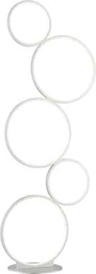 Magna Circle Silver Floor Lamp