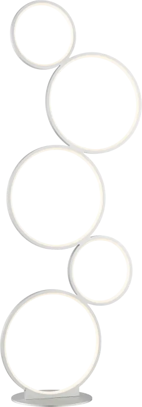 Magna Circle Silver Floor Lamp
