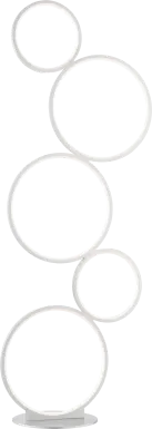 Magna Circle White Floor Lamp