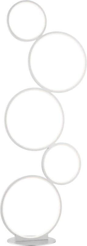 Magna Circle White Floor Lamp