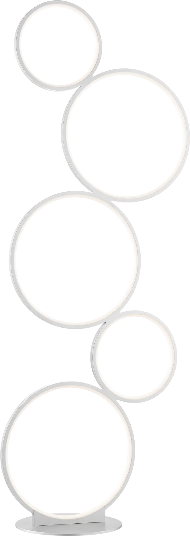 Magna Circle White Floor Lamp