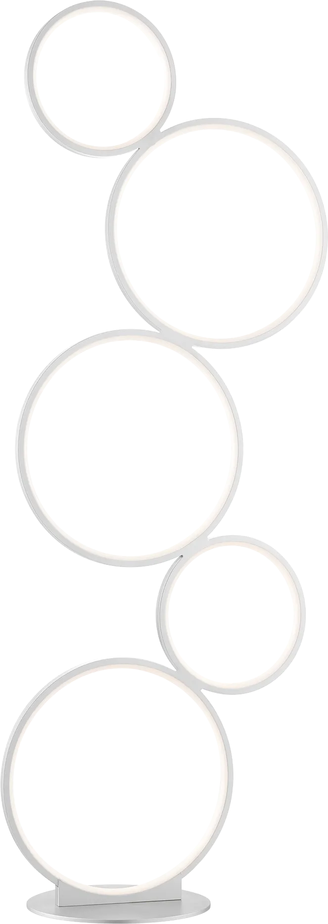 Magna Circle White Floor Lamp - Image 1