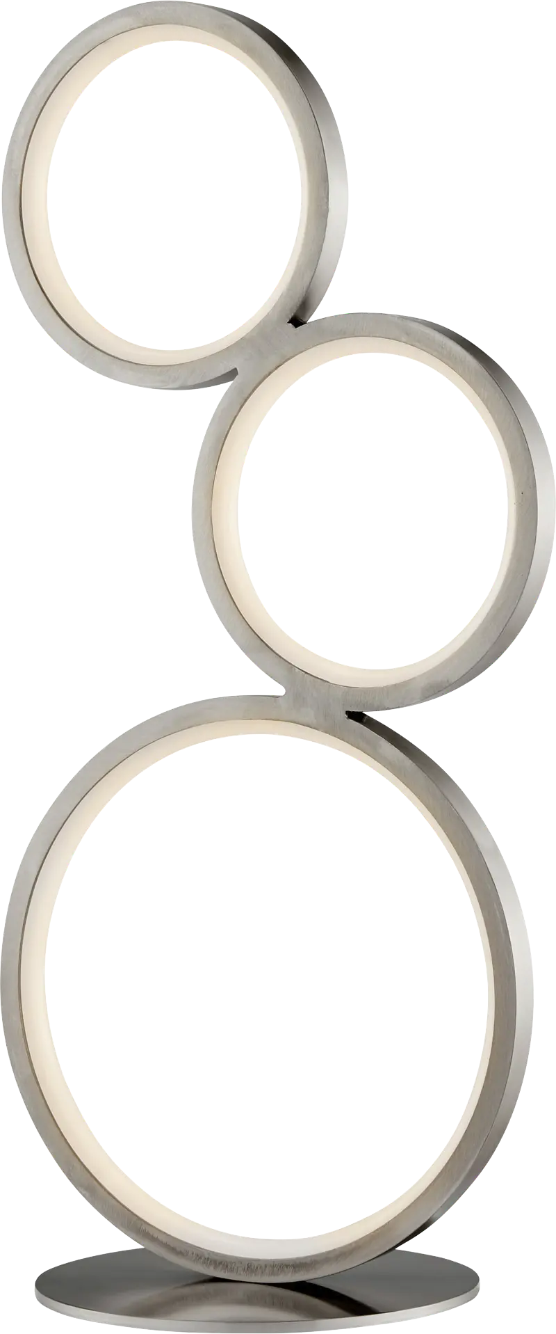 Magna Circle Nickel Lamp