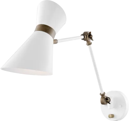 Quint Hills White Sconce