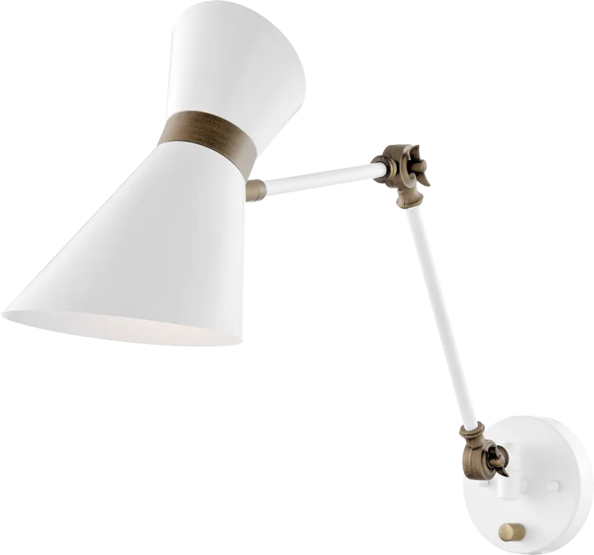 Quint Hills White Sconce