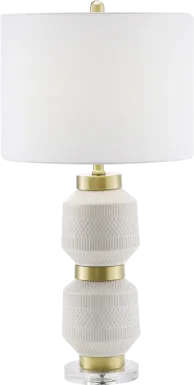 Iola Circle White Lamp