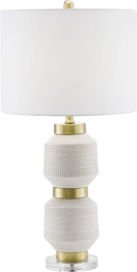Iola Circle White Lamp