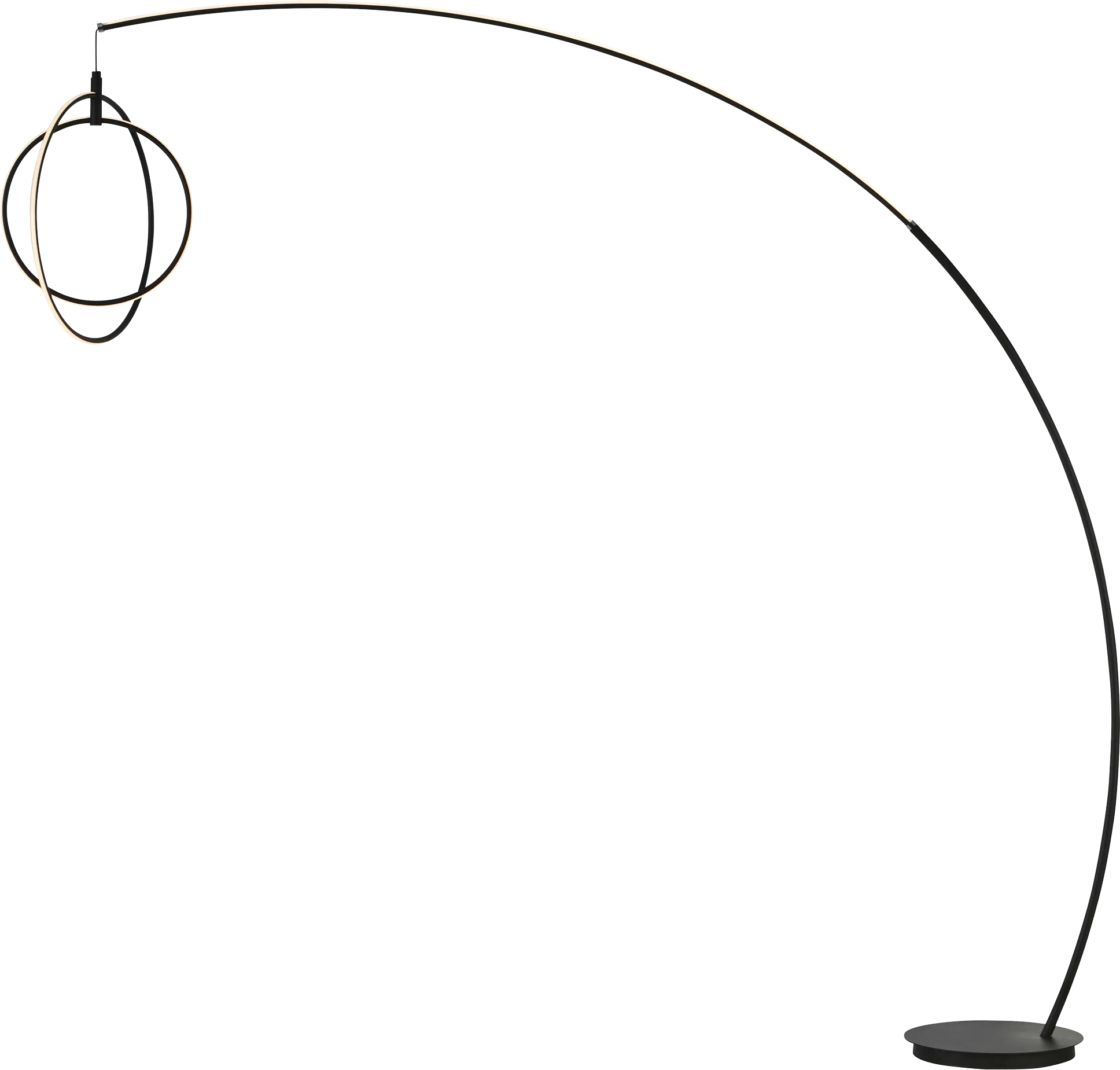 Railford Bend Black Floor Lamp - Thumbnail - Image 1