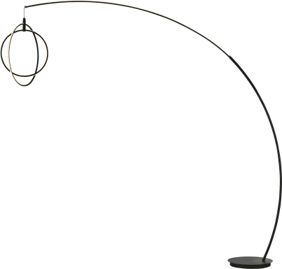 Railford Bend Black Floor Lamp
