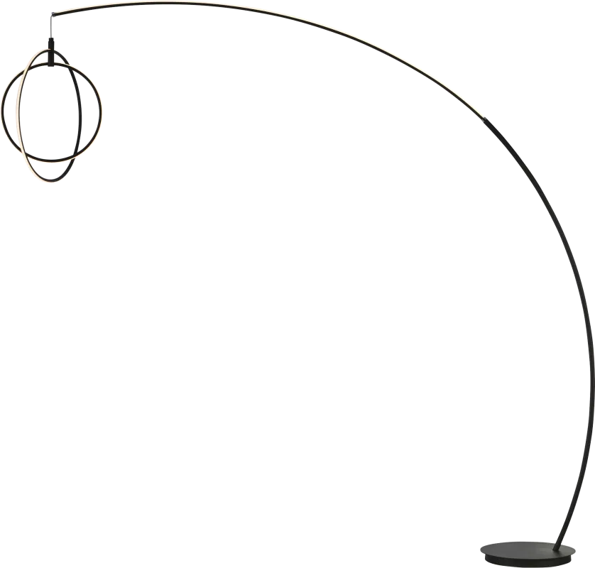 Railford Bend Black Floor Lamp